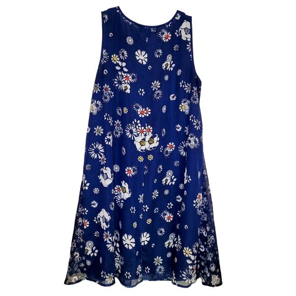 Jason Wu for Target blue mixed print floral flowy sleeveless dress - Picture 2 of 11